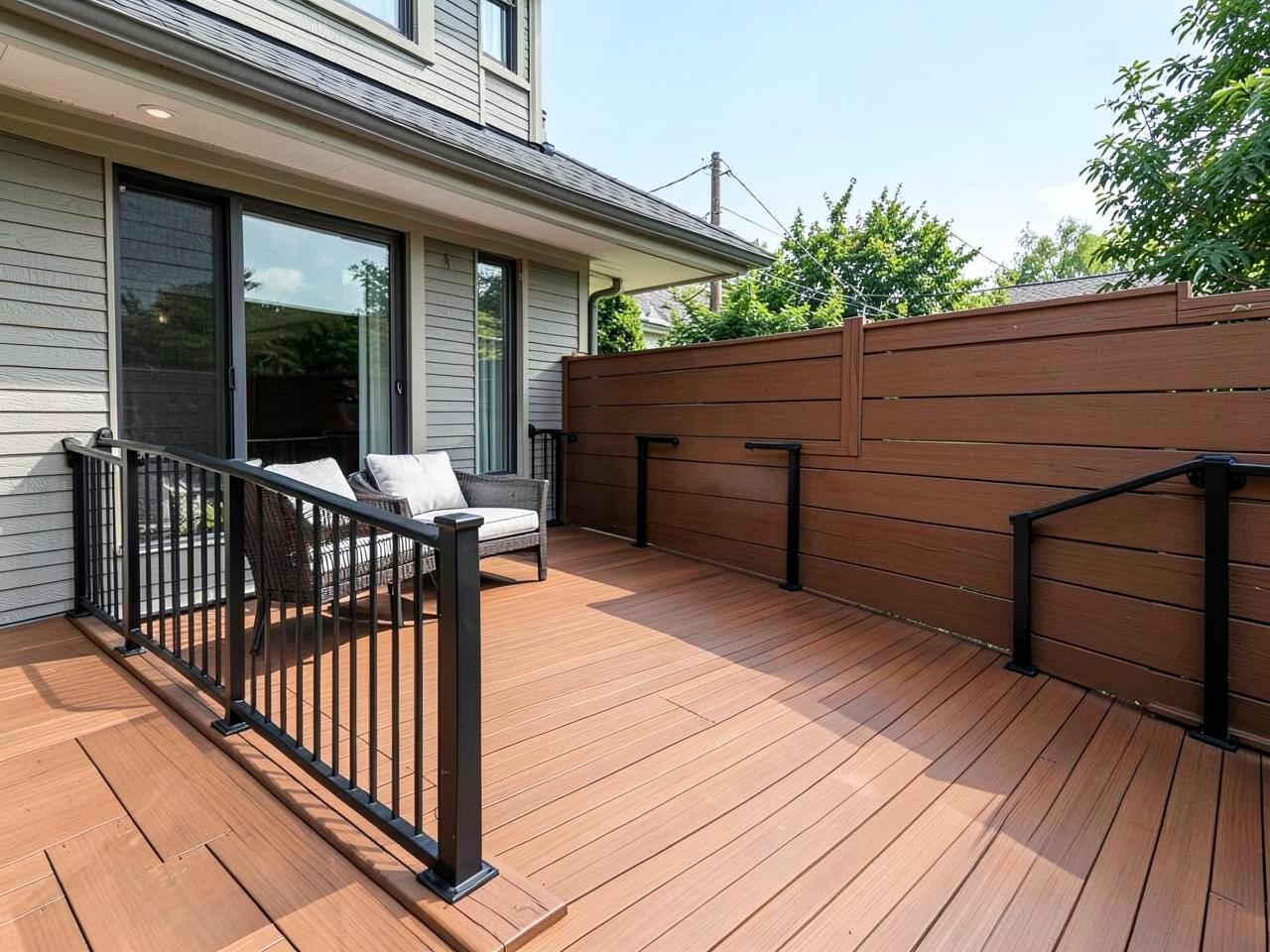 Terrasses, rampes et cloisons extérieures