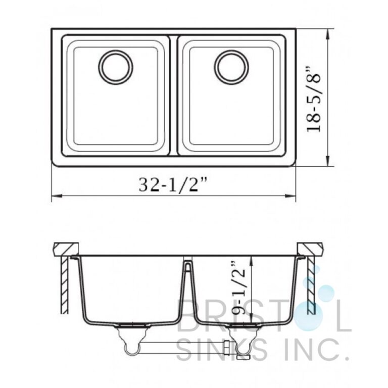 Évier de cuisine cuve double Virtuo Granite à montage sous plan – Image 8