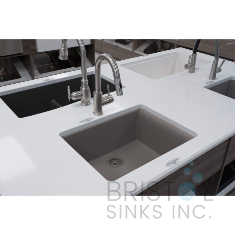 Évier de cuisine à cuve simple Virtuo Granite à montage sous plan – Image 5