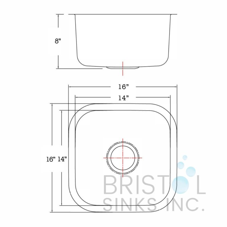 Évier de cuisine en acier inoxydable Bar/Prep sous plan B700 – Image 2