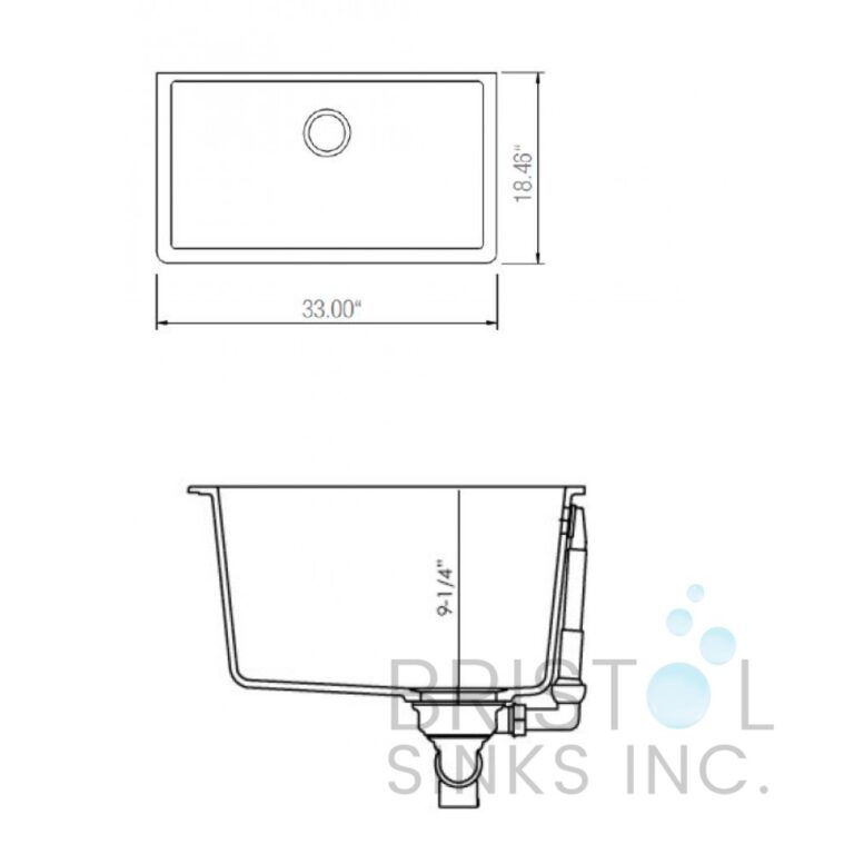 Évier de cuisine à cuve simple Virtuo Granite à montage sous plan – Image 8